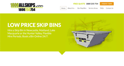 Desktop Screenshot of 1800allskips.com